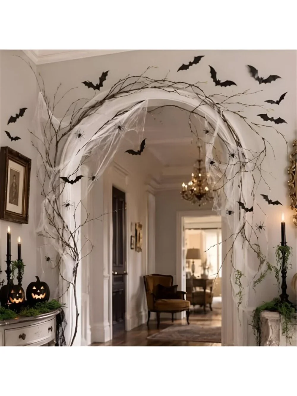 2 Pack 118 Inch Halloween Artificial Tree Branches, Woodland Party Decorations